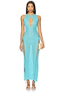 view 1 of 3 Casmir Dress in Sea Blue