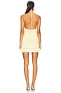 view 3 of 4 Crochet Halter Mini Dress in Honey Butter
