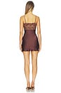 view 3 of 3 VESTIDO LENCERO NOVA in Chocolate Brown