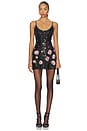 view 1 of 4 VESTIDO SEQUIN MINI in Floral Black