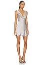 view 3 of 4 Cowl Slip Mini Dress in Ice Grey