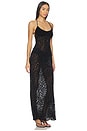 view 2 of 5 Burnout Velvet Maxi Dress in Black