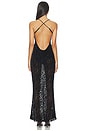 view 3 of 5 Burnout Velvet Maxi Dress in Black