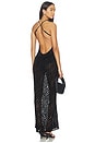 view 4 of 5 Burnout Velvet Maxi Dress in Black