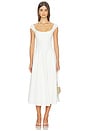 view 1 of 3 VESTIDO LEILA TWILL in Ivory