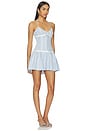 view 2 of 4 ПЛАТЬЕ GINGHAM MARINI MINI in Blue & White