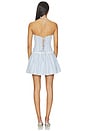 view 3 of 4 ПЛАТЬЕ GINGHAM MARINI MINI in Blue & White