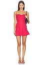 view 1 of 4 VESTIDO MARGAUX MINI in Red & White