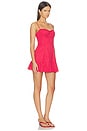 view 2 of 4 VESTIDO MARGAUX MINI in Red & White