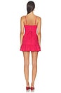 view 3 of 4 VESTIDO MARGAUX MINI in Red & White