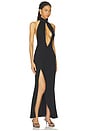 view 2 of 3 Suki Halter Neck Gown in Black