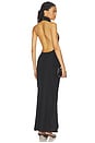 view 3 of 3 Suki Halter Neck Gown in Black