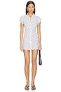 view 1 of 4 Liana Dress in White Polka Dot