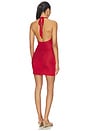 view 3 of 4 ROBE HALTER MINI  in Red Love