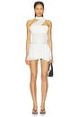 view 1 of 3 Chiffon Wrap Dress in White