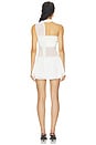 view 4 of 3 Chiffon Wrap Dress in White