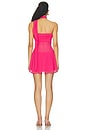 view 4 of 3 Chiffon Wrap Dress in Pink Punch