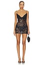 view 1 of 4 Grace Cowl Neck Mini Dress in Black