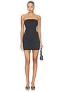 view 1 of 3 Strapless Lace Back Dress in Black
