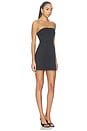 view 2 of 3 Strapless Lace Back Dress in Black