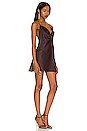view 2 of 3 Cowl Slip Dress in Brown