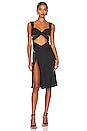 view 1 of 4 Twist Cut Out Mini Dress in Black