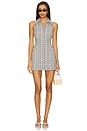 view 1 of 4 Isla Gingham Dress in Black & White