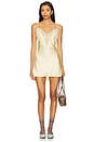 view 1 of 4 Nova Slip Mini Dress in Honey Butter