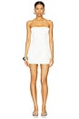 view 1 of 3 Satin Corset Dress in White