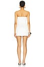 view 3 of 3 Satin Corset Dress in White