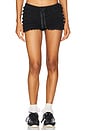 view 1 of 6 Lena Ruffle Hot Short in Black
