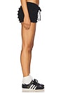 view 3 of 6 Lena Ruffle Hot Short in Black