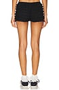 view 4 of 6 Lena Ruffle Hot Short in Black