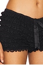 view 6 of 6 Lena Ruffle Hot Short in Black