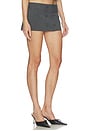 view 2 of 6 Mollie Mini Skort in Grey & White
