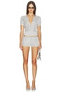 view 5 of 6 Relaxed Metallic Short in Silver