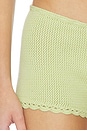 view 7 of 6 ШОРТЫ SCALLOP TIE KNIT  in Kiwi