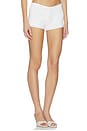 view 2 of 6 Scallop Tie Knit Short in White