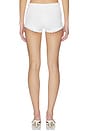 view 5 of 6 Scallop Tie Knit Short in White