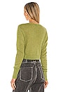 view 3 of 4 Mohair Ribbed Cardigan in Moss