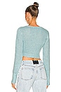 view 3 of 4 GILET MOHAIR in Sky Blue