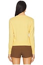view 3 of 4 Emelie Cropped Cardigan in Honey Butter