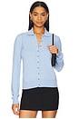 view 1 of 4 Delphine Cardigan in Powder Blue