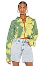 view 1 of 4 Tie Dye Safety Pin Sweater in Yellow & Green