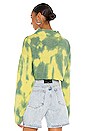 view 3 of 4 Tie Dye Safety Pin Sweater in Yellow & Green