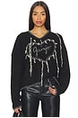 view 1 of 4 Guizio Heart Sweater in Black