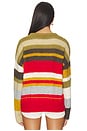 view 3 of 4 Oversized Stripe Jumper in Olive