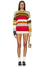 view 4 of 4 Oversized Stripe Jumper in Olive