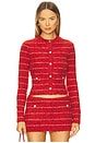 view 1 of 4 Carline Cardigan in Red