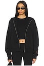 view 3 of 7 x REVOLVE x Le Sserafim Shiba Zip Up Hoodie in Black